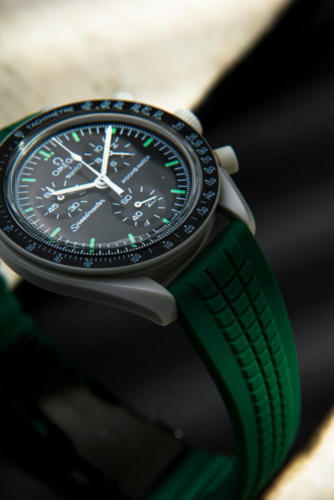 Pulseira de relógio Borracha Squared Verde