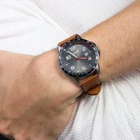 Pulseira de Couro Scratched