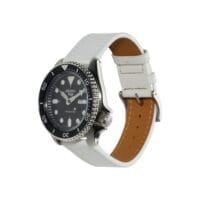 Pulseira de Couro Scratched - 22mm, Snow White