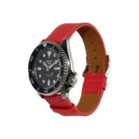 Pulseira de Couro Scratched - Costura Branca