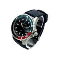 Pulseira de Borracha FKM Tropical - 22mm, Navy Blue