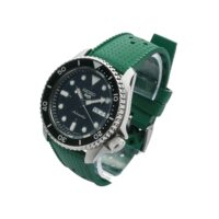 Pulseira de Borracha FKM Tropical - 22mm, Leaf Green